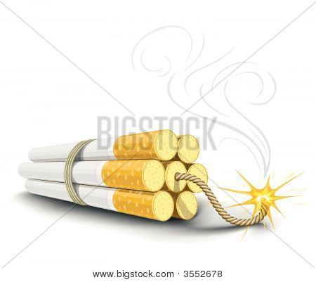 Vektor Dinamite fremstillet af cigaretter