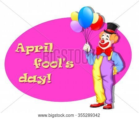 Funny Clown. April Fool's Day. Circus Day