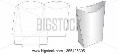 Snack Packaging Box Die Cut Template Design