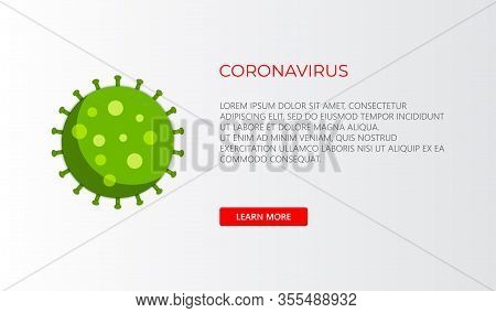 Coronavirus. Stop Coronavirus. The Virus Spreads Around The World. Vector Illustration Eps 10.