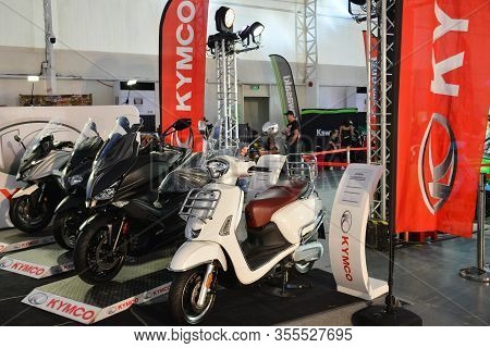 Pasig, Ph - Mar. 7: Kymco Motorcycle Display Booth At 2nd Ride Ph On March 7, 2020 In Pasig, Philipp