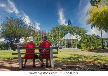 Roseau, Dominica - December 7, 2016: Dominica Is An Island Country In The West Indies With A Capital
