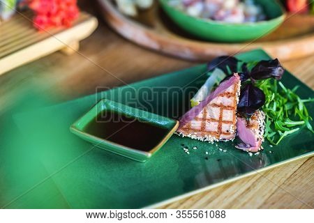Chinese Cuisine, Red Fish Steak With Soy Sauce