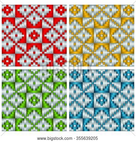 Beautiful Decorative Ethnic Woven (anyaman) Background Texture 6