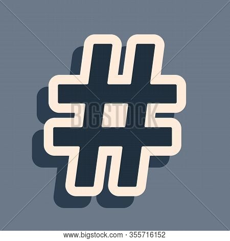 Black Hashtag Icon Vector Photo Free Trial Bigstock