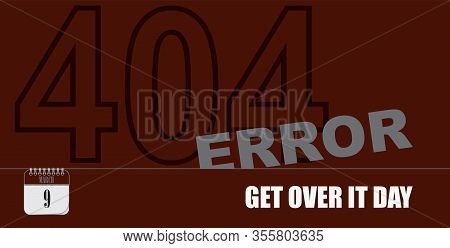 Post Card For Event March Day Get Over It Day - 404 Error