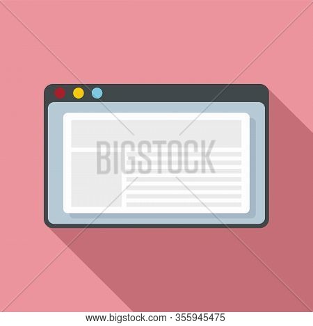 Web Page Icon Flat Vector Photo Free Trial Bigstock