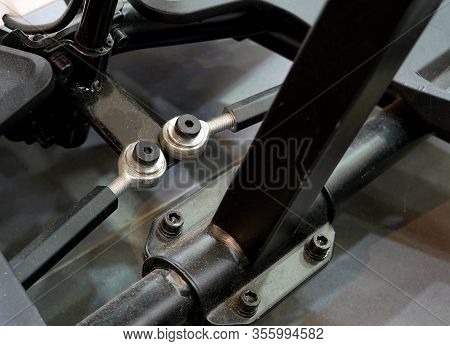 Ball Joints Linkage Rod Of Ball Joint And Control Arm A Toy Car.  Ball Joint Style Fittings