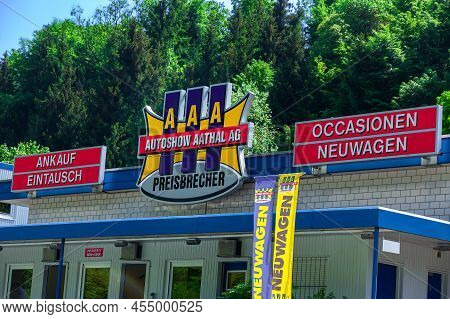 Aathal, Switzerland - May 14, 2022: Autoshow Aathal Ag Is A Specialist Swiss Dealer Of Used And New 