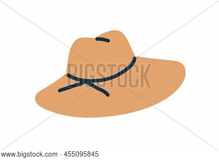 Summer Sun Hat. Beach Straw Head Wearing, Garment With Brims. Holiday Sunhat, Women Accessory. Moder