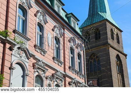 Bottrop City, Germany. Old Town Renovated Architecture.