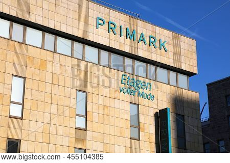 Essen, Germany - September 20, 2020: Primark Fashion Store Street View In Essen, Germany. Primark Is