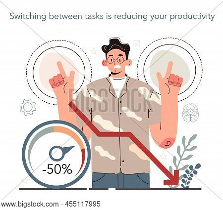 Hyperfocus Idea, How To Become More Efficient. Intense Form Of Mental