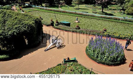 Beautiful Government Botanical Gardens In Ooty, Tamilnadu, India.