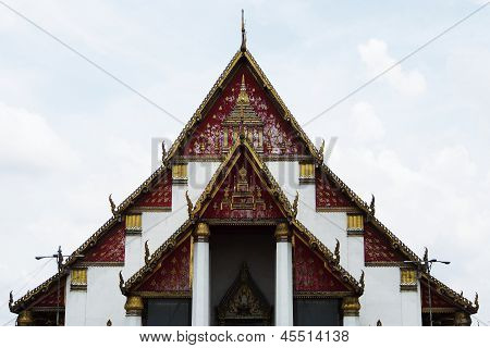 Mahamongkol Bophit tempio, Ayutthaya, Thailandia