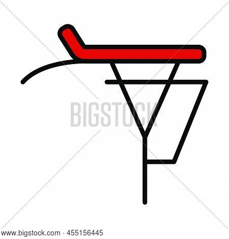 Bike Luggage Carrier Icon. Editable Bold Outline With Color Fill Design. Vector Illustration.