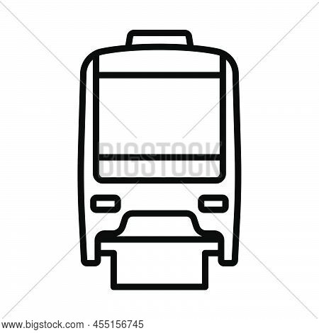 Monorail Icon. Bold Outline Design With Editable Stroke Width. Vector Illustration.