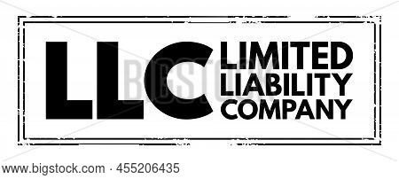 Llc - Limited Liability Company Acronym, Business Concept Background