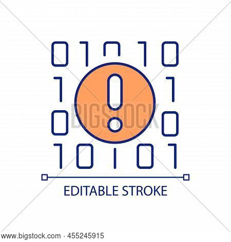 Data Mining Mistakes Rgb Color Icon. Processing Errors. Issues In Big Data Analytics. Poor Quality. 