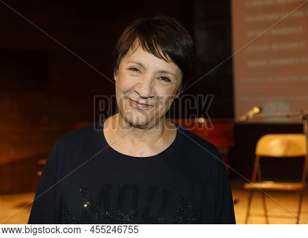 Madrid, Spain, 05,23,2022: Close-up Portrait, Looking At The Camera, Of Spanish Actress, Director An