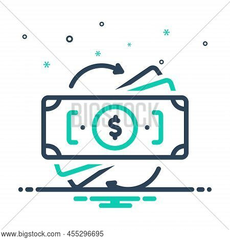 Mix Icon For Converted Transformed Currency Changed Finance Convert Exchange