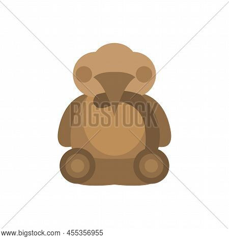 Isolated Gold Sculpture Pre-columbian Art Vector Illustration