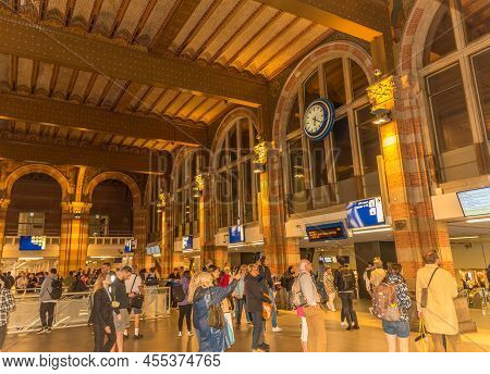 Amsterdam, Netherlands. May 2022. The Hall Of Amsterdam's Central Station.