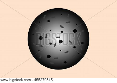 Monkeypox Virus Disease Symbol Vector Illustration. Covid-19 Sign Vector Design. Black Virus Icon De