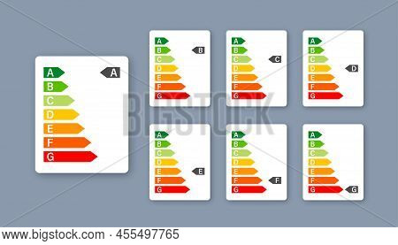 Energy Efficiency Chart And House Concept. Home Icon Vector. Solar Power. Green Home. Vector Stock I