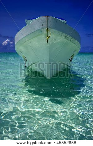 Relax And Boat  In The Blue Lagoon