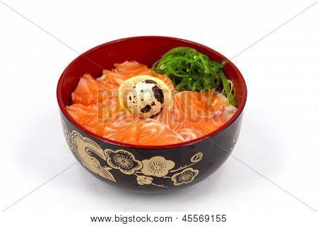 Sashimi con riso