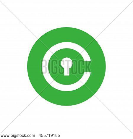 Cvc Coin Icon Isolated On White Background.