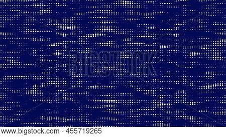 Texture Of Halftone Dots. Futuristic Abstract Background. Particle Pattern. Visualization Of Big Dat
