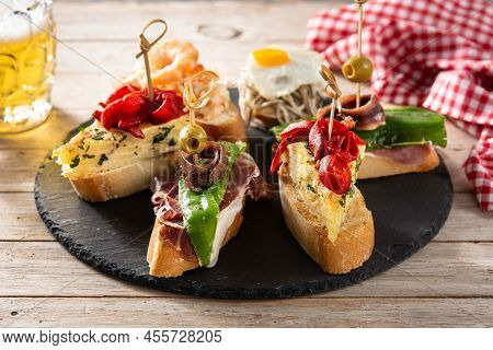 Assortment Of Spanish Pintxos
