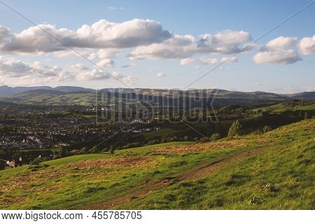 Landscape Morning View Of English Lake District National Park Near Hartsop Cumbria England United Ki
