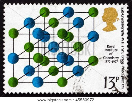 Postage Stamp Gb 1969 Salt Crystallography