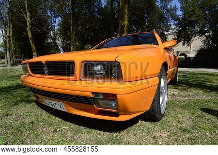 Maserati Ghibli Orange In Exposition