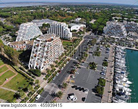 La Grande-motte, France - October 2, 2021: Marina And Harbor Of Famous Centrally Planned Resort Town