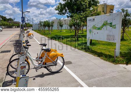 Taichung City, Taiwan - June 6, 2022 : Taichung Central Park. Xitun District Shuinan Economic And Tr