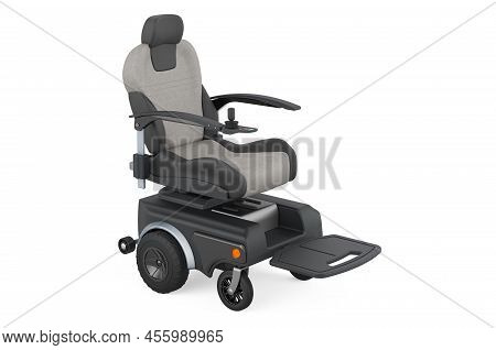 Indoor Powerchair, Electric Wheelchair, Motorized Power Chair And Mobility Scooter, 3d Rendering Iso