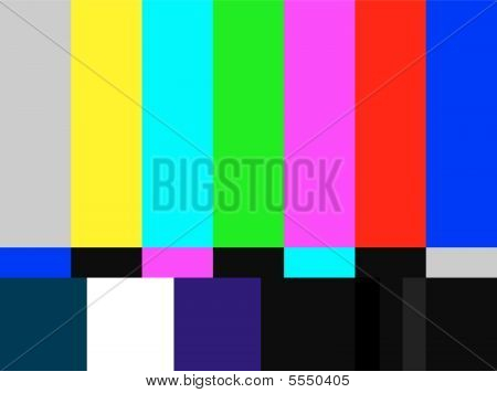 TV colored bars signal