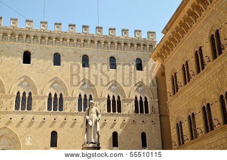 Italian historical city - Siena, Tuscany.