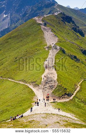 Tatra Mountain, Poland, Walk From Kasprowy Wierch To Czerwone Wierchy
