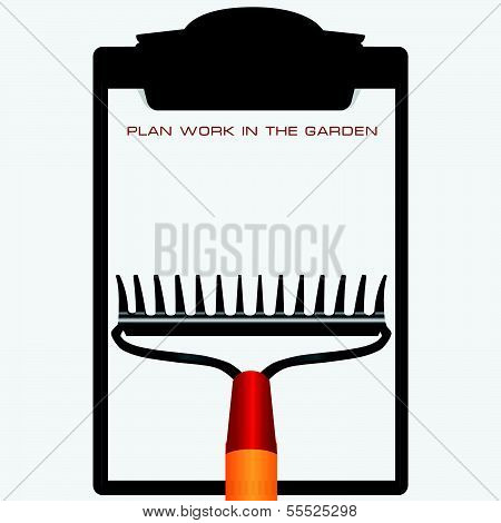 Plan Arbeit Garten