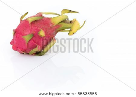Dragon Fruit On Isolated White Background