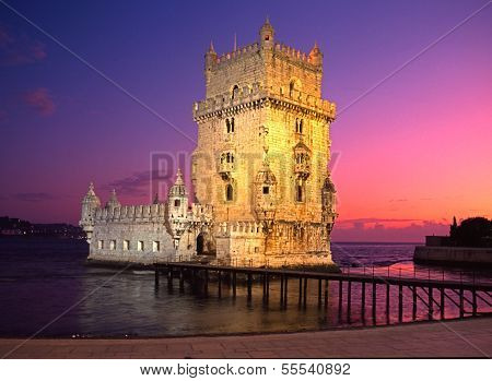 Tower of Belem, Lisbon, Portugal.