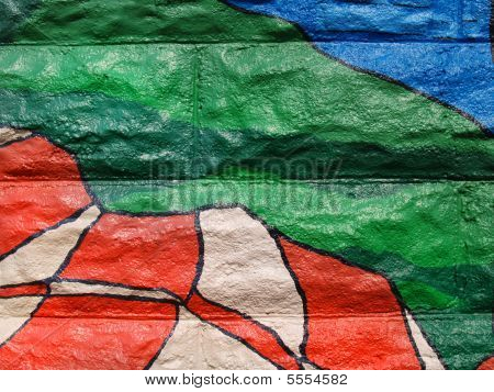 Close-up Of Colorful Graffiti