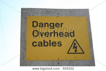 Overhead kabler tegn
