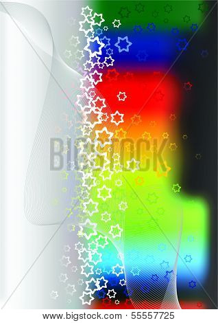 Abstract flowers color