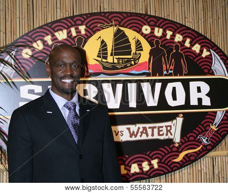 LOS ANGELES - DEC 15:  Gervase Peterson at the Survivor Blood vs Water Finale at CBS Television City on December 15, 2013 in Los Angeles, CA